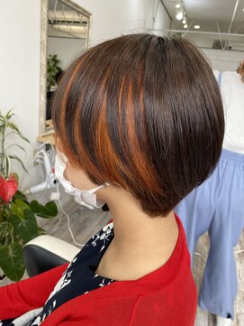 アオイ(AOI) オレンジインナーカラー