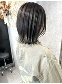 【20代・30代オススメ】オリーブカラー×ぱつっとボブ×髪質改善