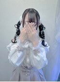 ツインウェーブ巻き＋編み込みハート