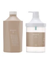 【step7】キューティクル補修、補修成分の定着：好みの仕上がりに合わせたCCクリームでキューティクル補修