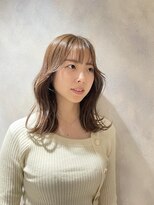 アオ(AO。)&nbsp;ベージュカラー/レイヤーカット/ハイライトカラー/横浜美容室