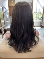 アドラーブル 長岡リップス旭岡店(adorable) 20代30代寒色系カラーシースルーバング艶感透明感