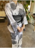 浴衣着付け+ヘアセット