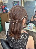 【ヘアセット】 エアリー風ふわふわハーフアップ 茅ヶ崎