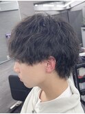 ノーセットでもキマるシャドウパーマ