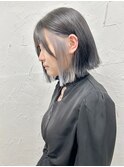 イヤリングカラーホワイトカラーグレージュシルバーアッシュ原宿