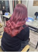 カシスピンクイメチェン美髪チェリーピンク所沢