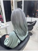 2ケアブリペールカラーグラデーションホワイトシルバーブルー