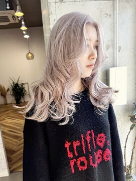 ラニヘアサロン(lani hair salon) ミルクティーカラー/ダブルカラー/ケアブリーチ/ハイトーン