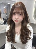 C17ブリーチなしダブルカラーヘーゼルベージュ×韓国レイヤー
