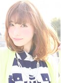 大人ガーリー/チョコレート/プリカール/小顔カット/外ハネボブ