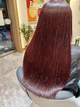 イメージア ボーノ相模大野店(IMAGE-A) 【艶感溢れる】バーガンディレッドロング　レディース/ロング