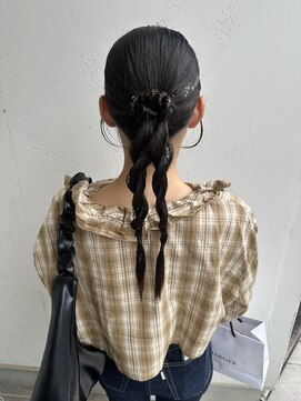 ジュエ ヘアー デザイン(Jue hair design) カチモリ系お呼ばれヘアセット
