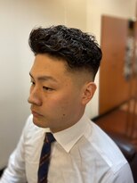 ヘアーズ ゼノン 天王寺ミオプラザ館店(HAIR'S ZENON) フェード+パーマスタイル