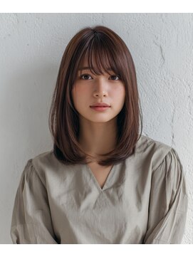 バグズ ヘアデザイン 桔梗が丘店(Baguz HAIR DESIGN) ナチュラル艶ミディ