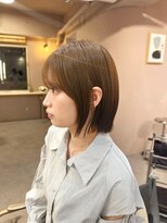 ナンバー 博多(Number) 大人気オリーブベージュ×ぱつっとボブ♪【オオハラ】