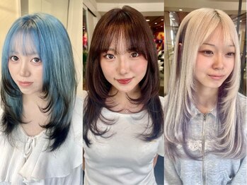 ダブル アンダーバー サロン(W_SALON)の写真/夏休みを楽しむヘアカラーの準備は出来てる？学生限定の特別クーポンで、新しい自分に出会う準備をしよう★