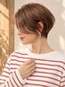 【明るい白髪染め★脱・白髪染め】カット+カラー髪質改善Tr　￥11990
