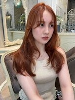 アンドケー 那覇おもろまち店(and K) 透明感ブラウンベージュ/ロング/レイヤーカット