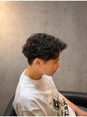 波巻きパーマ