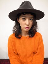 ピープル(people)&nbsp;〔people〕外国人風ミディアムヘア×ハットスタイル