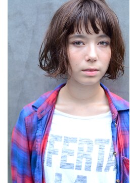 ベター(better) wet bob wavy short#2