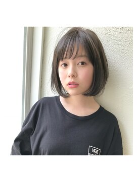 アンアミ オモテサンドウ(Un ami omotesando) 【Un ami】《増永剛大》スタイリング簡単/可愛いグレージュボブ