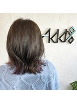 アドナインス(Add9)&nbsp;ネオウルフ　インナーカラー　レイヤー　ミディアムウルフ