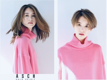 アッシュ 檀渓通店(ASCH)の写真/顔回りの1mmまでこだわる高いカット技術で創りだすヘアスタイル！どこから見ても美しいシルエットに♪