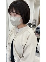 ヘアデザイン ソラ(Sola)&nbsp;柔らか丸みショートボブ×黒髪暗髪