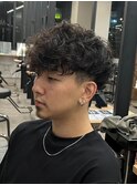 プードルパーマメンズカットスパイラルパーマツイスパ波巻き