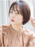 40代明るめ透明感カラー白髪ぼかしショート[恵比寿駅/髪質改善]