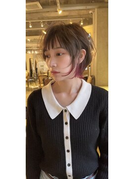 髪質改善と縮毛矯正の専門店 サンティエ(scintiller) 大人綺麗な小顔襟足スッキリショートボブ　30代40代50代鹿児島