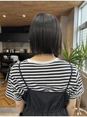  ボブ ショート ぱっつん 切りっぱなし