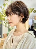 ショートボブ/髪質改善/インナーカラー/前髪カット