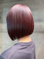 グランアージュ 池袋東口店(grandage)&nbsp;大人可愛いワイドバング/ワインレッド/小顔ミニボブ/池袋駅