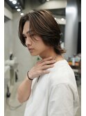メンズボブメンズミディアムパーマスパイラルパーマルーズパーマ