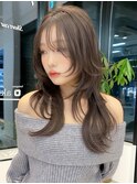 小顔レイヤーカットミディアムレイヤーレイヤーロング【日本橋】