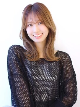 オーロ 塚口店(ORO) くびれ外ハネミディアムヘア