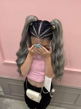 リアン 八幡筋店(lien) コーンロウ×ツインテール