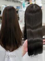 ハピネス 梅田茶屋町店(HAPPINESS)&nbsp;韓国風/レイヤーカット/顔周り/顔まわり/髪質改善/ベージュ