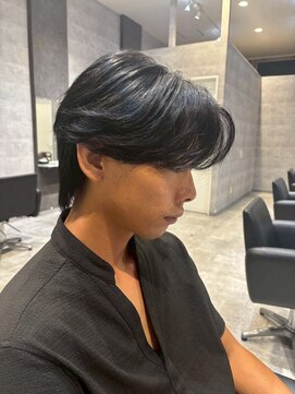 毛流れセンターパート