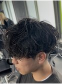 海老名緩めシャドウパーマ波巻きパーマツイストスパイラルパーマ