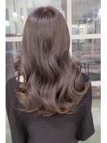ヘアメイクアモーレ 光の森店(Hair Make Amore) カーキグレージュ×ツヤ巻き髪スタイル