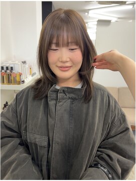 キー(kii) 透明感カラー/福岡美容室/ベージュカラー/黒髪卒業式