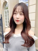 レア 表参道(L'ea)&nbsp;◎ピンクベージュ前髪イメチェンアンブレラカラークールショート