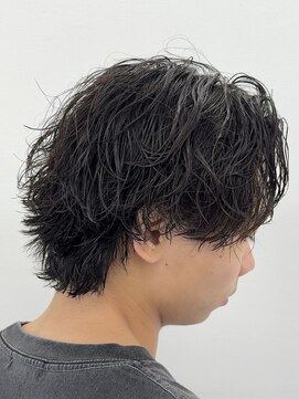 ビカムメンズヘアー 栄店(become men's hair) パーマ落ちかけ質感!ルーズウルフパーマ