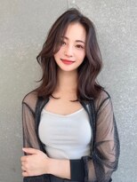 Moalana 名古屋 栄/髪質改善/縮毛矯正/レイヤー【モアラナ】&nbsp;くびれレイヤー/オリーブベージュ/顔周り/シースルー/名駅