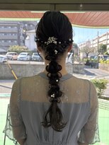 ジェイズグレイス(J's Grace)&nbsp;ヘアセット｜編みおろし｜お呼ばれヘア｜ロング｜大人ヘア