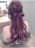 モテハーフアップ